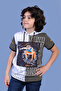 Boy's Hooded Garni Detailed Printed T-Shirt - 4