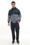Twill Combed Fabric Coming Out Hooded Men's Sports Tracksuit Set 4410 - 4