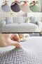 Seat Cover Armchair Cover Two Seater Brick Pattern Elastic Washable 1 Pc Sofa Cover - 2