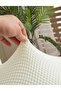 Armchair Cover Sofa Cover Two-Seater Sofa Cover 1 Piece Cream Color Sofa Cover - 3