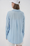 Women's Oversized Viscose Shirt 3785 - Light Blue - 6