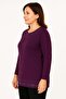 Relaxed Cut Pearl Stone Embroidered Mother Women's Combed Cotton Blouse - 2