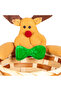 Christmas Ornament Basket with Deer Figure Brown-Red 10X11 Cm. - 2