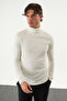 Men's Slim Fit Fisherman's Neck Basic Sweater - 2