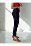 Dark Blue Lycra Mom Fit Relaxed Cut Jean Jeans - 2