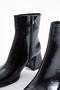 Hernet Square-Toe Pre-Stitched Women's Boots Black Wrinkled - 4