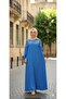 Women's Cotton Stone-Embellished Hijab Dress