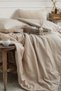 Bestina Gold Cotton Satin Double Duvet Cover Set - 3