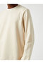 Basic Sweatshirt Ruffled Crew Neck - 5