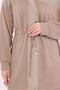 Women's Brown (Camel) Striped Pants Suit t 9074 - 5