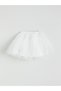Two Mt Shop Quality Lcw Kids White Tulle Plain Short Girls Skirt - 3