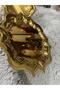 Single-Sided Gold Corners Wavy Gold Stainless Steel Coffee Presentation Tray - 5
