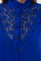 Large Size Lace Decorated Crepe Shirt G0027 - 3