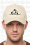 Panda Embroidered Hat – Cream 100% Cotton Gabardine Unisex Model - 2