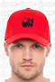 Onoff Embroidered Hat – Red 100% Cotton Gabardine Unisex Model