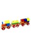 Wooden Toy Train Puzzle Geometric Shaped Colorful Grasping Toy - 3