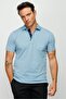 Pattern Minimalist Polo Neck Short Sleeve Men's T-Shirt - Comfortable and Stylish