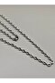 Steel Silver Color Link Chain Necklace