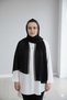 Stone Detailed Chiffon Shawl 2026 Black