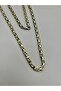 Steel King Necklace Yellow White - 2