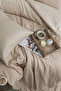 Bestina Gold Cotton Satin Single Bedding Set - 4