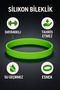 Men Women Green Silicone Bracelet Lover's Gift Non-Irritating