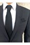Set of 7 cm Wide Black Tie Handkerchief