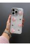 Pink Butterfly Case Compatible with Apple iPhone 15 Pro Max Anti-Shock Cover - 5
