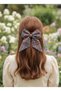 Burgundy Cream Navy Blue Plaid Handmade Automatic Bowknot Buckle, Adult Teen Girls Children Coffee Women's Buckle