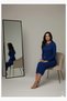 Women's Saxs Crew Neck Camisole Fabric Long Sleeve Pencil Dress Hijab Suitable Length cm135 cm - 3