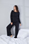 Pure 100% Cotton Long Sleeve Women's Pajama Set - 3