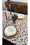 Deer Patterned New Year's Tablecloth - Stain Resistant Dartless (170X170, 120X170, 170X220) - 8