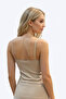 Women's Tank Top with String Straps, 4 Pieces, 100% Cotton, Ribbed, Stretchy - 2
