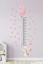 Girl's Room Rabbit with Balloons Height Gauge Wall Sticker Set - 5
