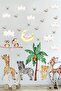 Cute Kitten Animals Room Friends Pastel Color Kids Room Wall Sticker Set - 7