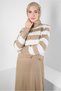 STRIPED DRESSED KNIT SUIT 44094