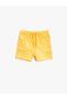 Cotton Shorts with Pocket Detail Tie Waist Elastic