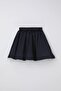 Girl's Skirt with Polka Dot Patterned Tulle, 3-10 Years Old, Navy Blue - 5