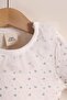 Heart Cotton Lace Long Sleeve Baby Girl Bodysuit - 2