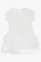Girl's Dress Bow Tulle with Ruffles on the Shoulder 1.5-5 Years, Ecru - 4