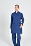 Hijab Indigo L Stretch Fabric Cotton Doctor Nurse Uniform Scrubs Suit - 2