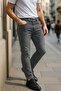 Slim Fit Jean Joe Regular Waist Slim Fit Stretchy Jeans C304-Grey - 4