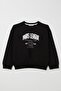 Girl's Tracksuit Set League Themed with V-Stitched Front, Ages 5-10, Black - 5