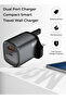Ganix PD65W GaN Charger | Dual Port USB-C + USB-A Fast Adapter with Free Cable - 2