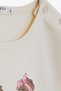 Girl's Long Sleeve T-Shirt Sequined Girl Printed 2-6 Years, Cream - 5