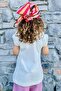 Ecru Girl's T-Shirt 3-8 Years - Ruffled and Laced - 2