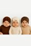 3-Piece Bow-Knot Combed Cotton Baby Girl Bonnet Set - 6