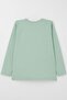 Boy's Long Sleeve T-Shirt Slogan Themed Letter Printed 6-12 Years, Aqua Green - 4