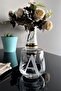 Letter a Laser Cut Non-Removable Glass Cup-Candle Holder-Pen Holder-Suitable for Use as a Mini Vase 1 Piece - 3