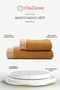 Cotton Embroidered Lace 2-Piece Head and Body Towel Set (1 Head Towel + 1 Body Towel)